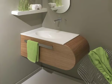 FLUX_US 8 - Corner single wall-mounted vanity unit by LASA IDEA - view 3